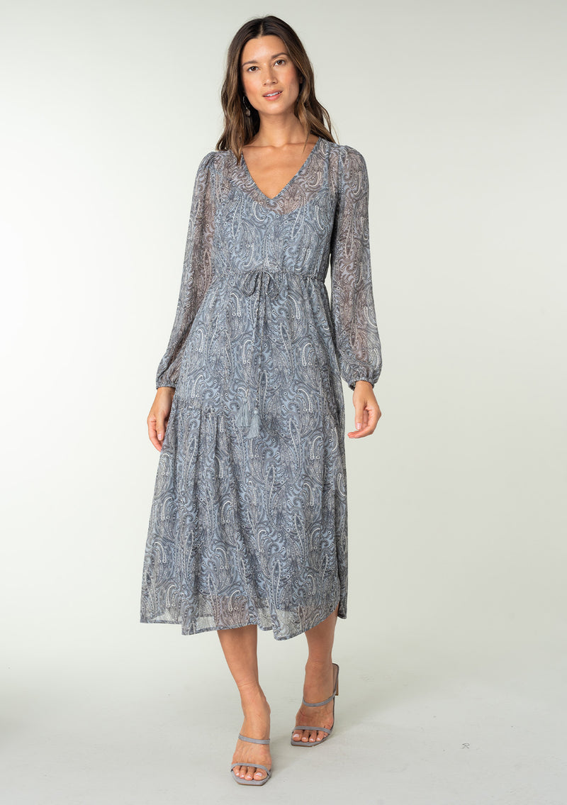 Liv Maxi Dress Grey/Natural / S Liv Maxi Dress Grey/Natural / S