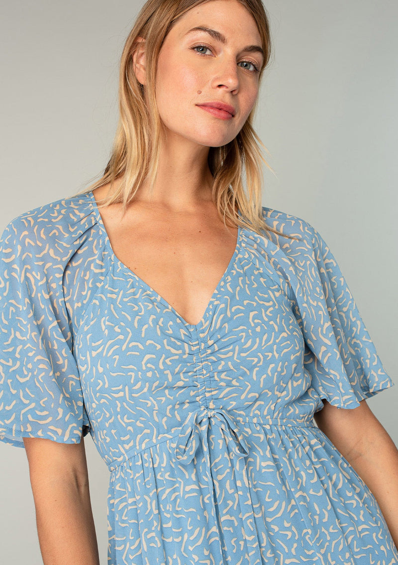 Women's Bohemian Blue Chiffon Midi Dress | LOVESTITCH Women's Bohemian Blue Chiffon Midi Dress | LOVESTITCH