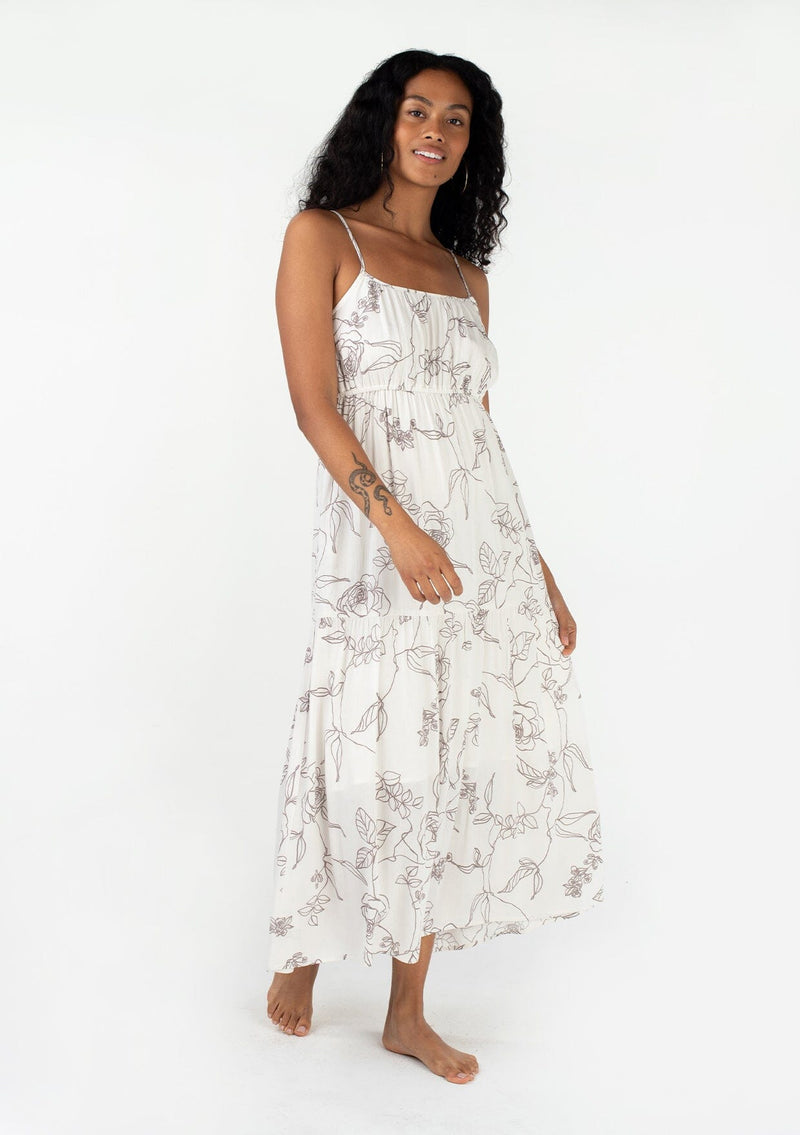 Sylvia Maxi Dress Natural/Taupe / S Sylvia Maxi Dress Natural/Taupe / S
