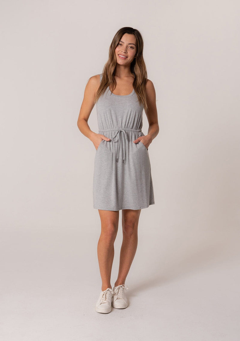 Women's Heather Grey Sporty Lounge Mini Dress | LOVESTITCH Women's Heather Grey Sporty Lounge Mini Dress | LOVESTITCH