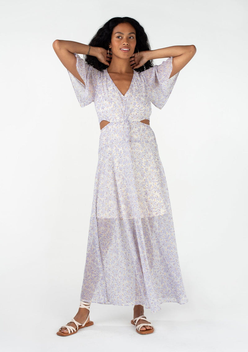 Dream Maker Maxi Dress Natural/Lilac / M Dream Maker Maxi Dress Natural/Lilac / M