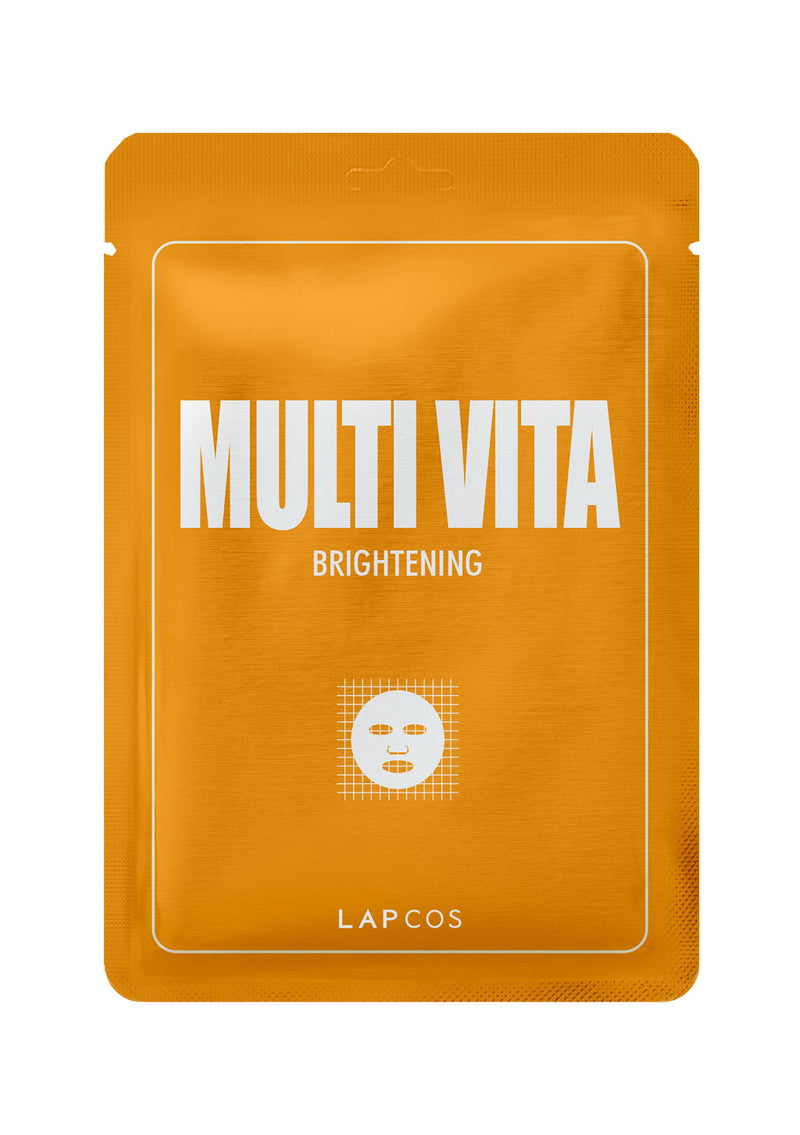 [Color: Multi Vita] Multi Vita sheet face mask. 