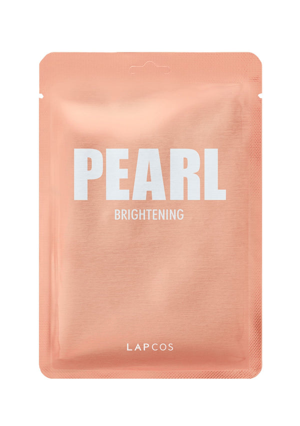 [Color: Pearl] Pearl sheet face mask. 