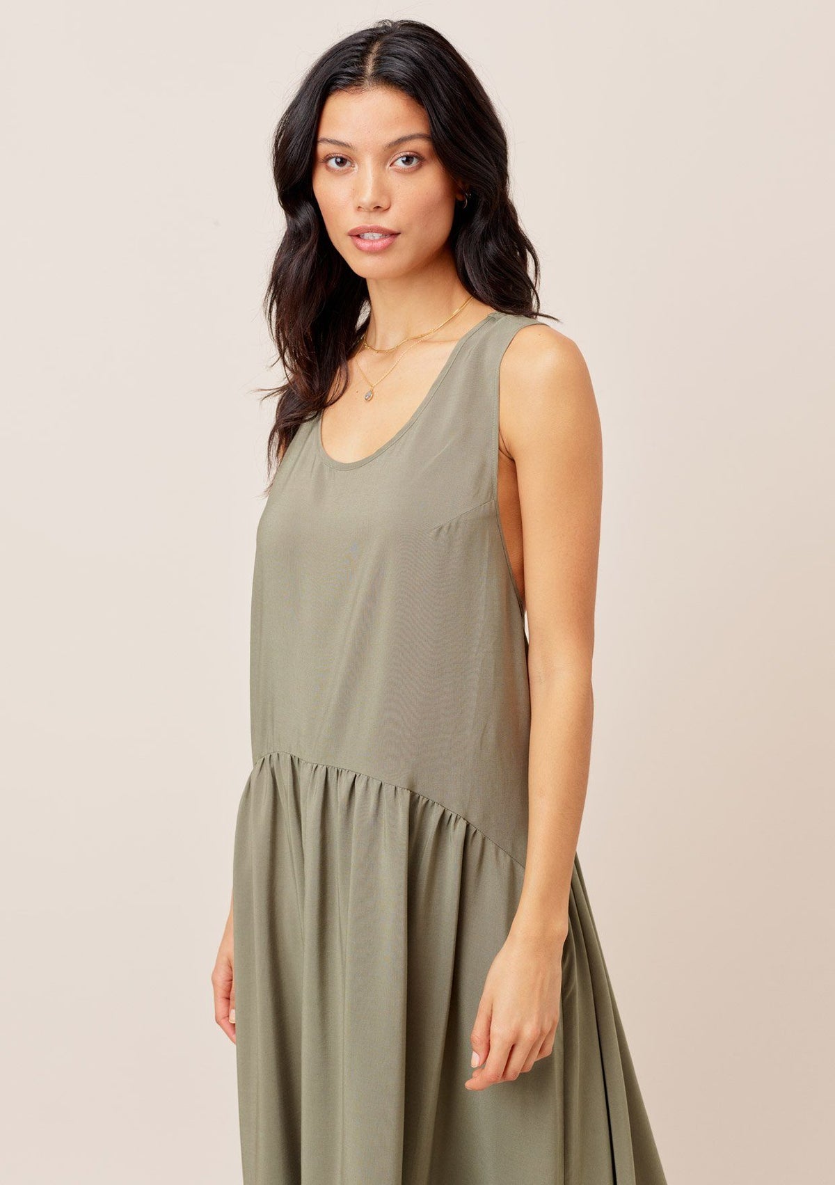 chinese dress ladies Amazon.com: Go Couture Maxi Dress - Racerback main image 0