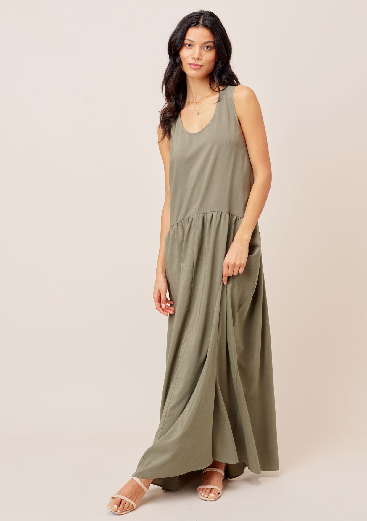 Twisted Racerback Maxi Dress
