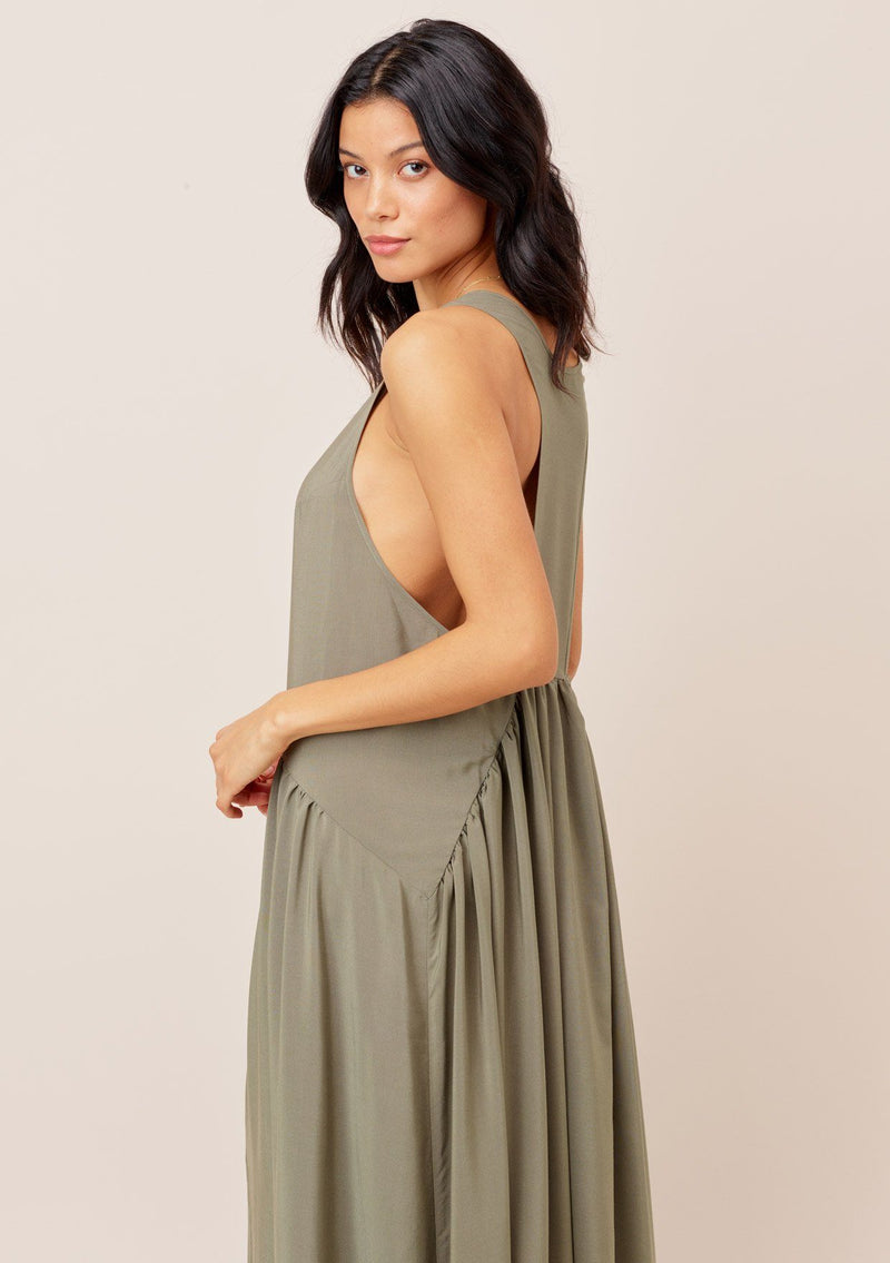 Astrid Racerback Maxi Dress Olive / L Astrid Racerback Maxi Dress Olive / L