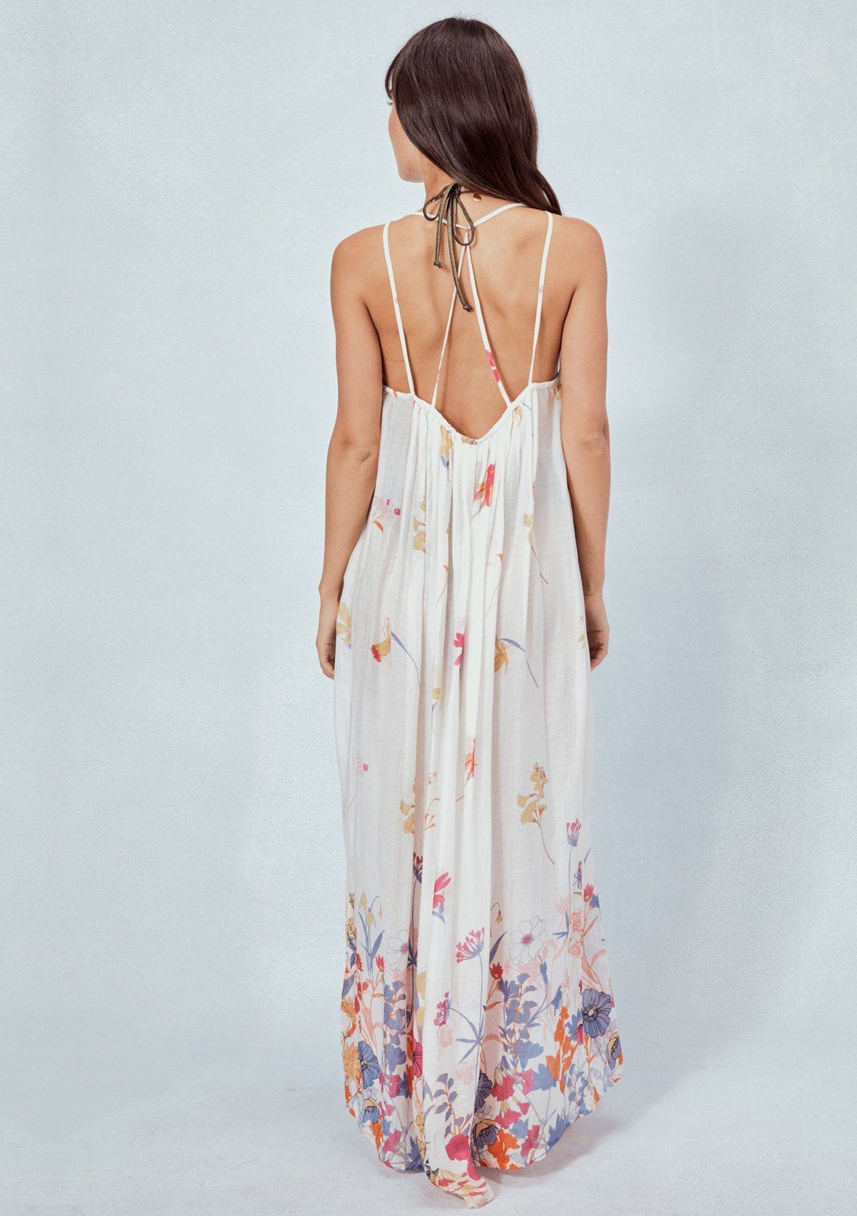 Lightweight Sheer White Floral Maxi Dress | LOVESTITCH Lightweight Sheer White Floral Maxi Dress | LOVESTITCH