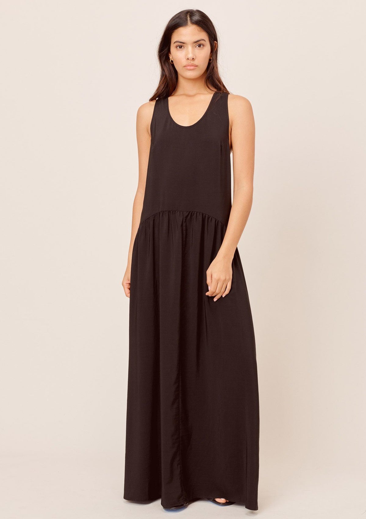 go couture racerback maxi dress Elegant Racerback Maxi Dress