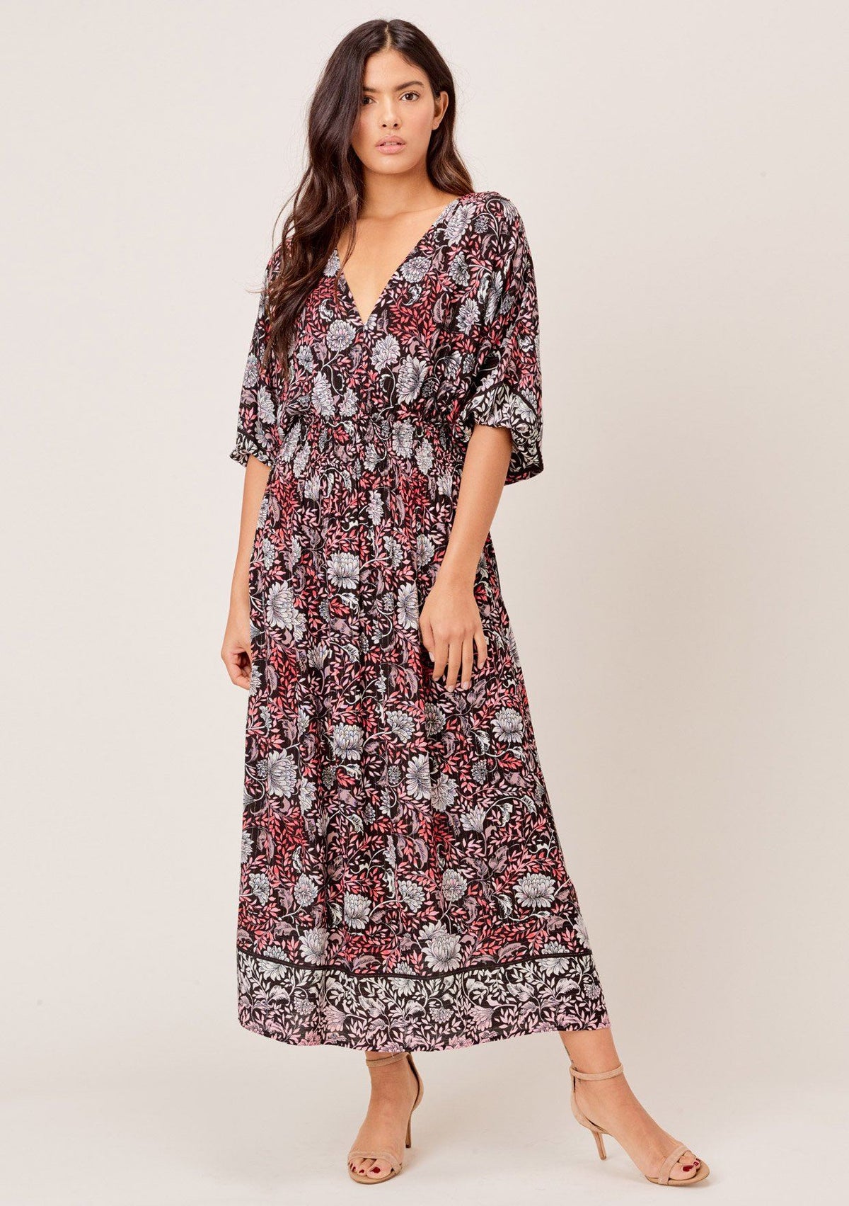 chinese dress ladies Pretty Bohemian Floral Maxi Dress
