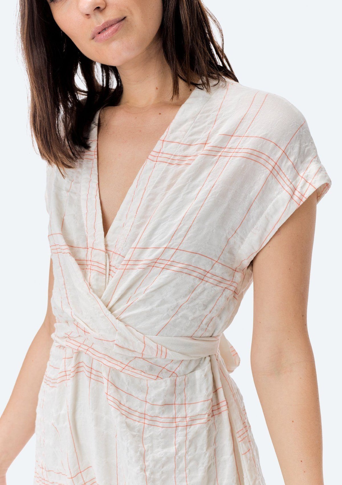 Billie Plaid Dress Ivory/Black / Small Billie Plaid Dress Ivory/Black / Small
