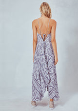 [Color: Blue] Lovestitch blue & white paisley printed, halter style dress.