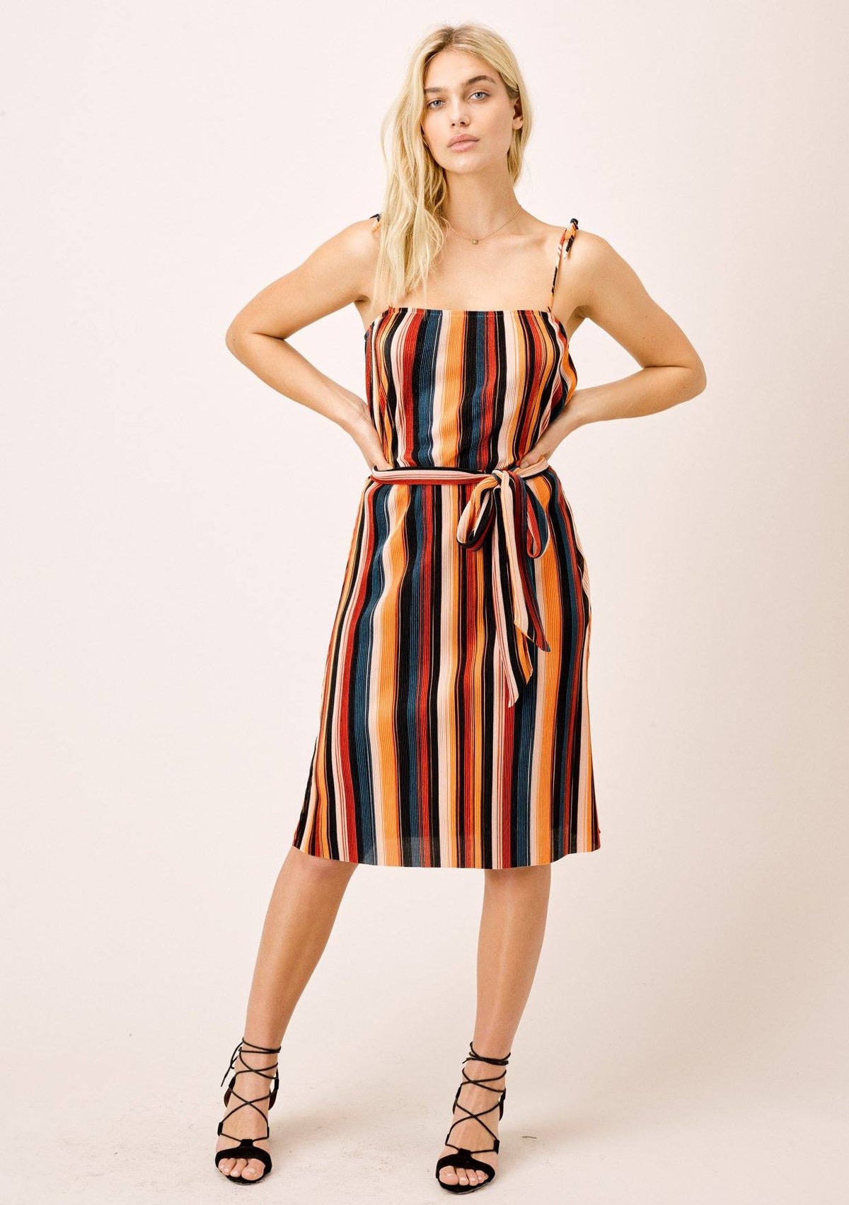 knee length dresses for ladies Surplice and Demand Midi Dress main image 1