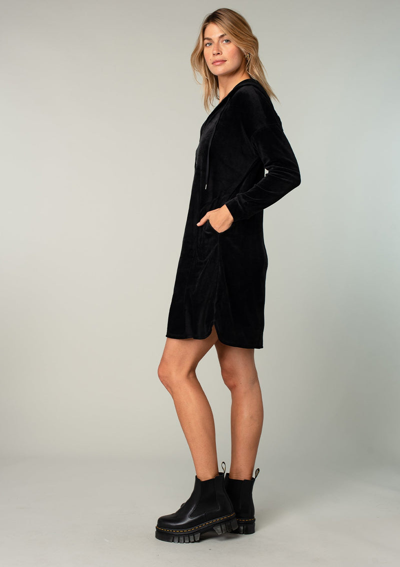 Slumber Velour Dress Black / M Slumber Velour Dress Black / M