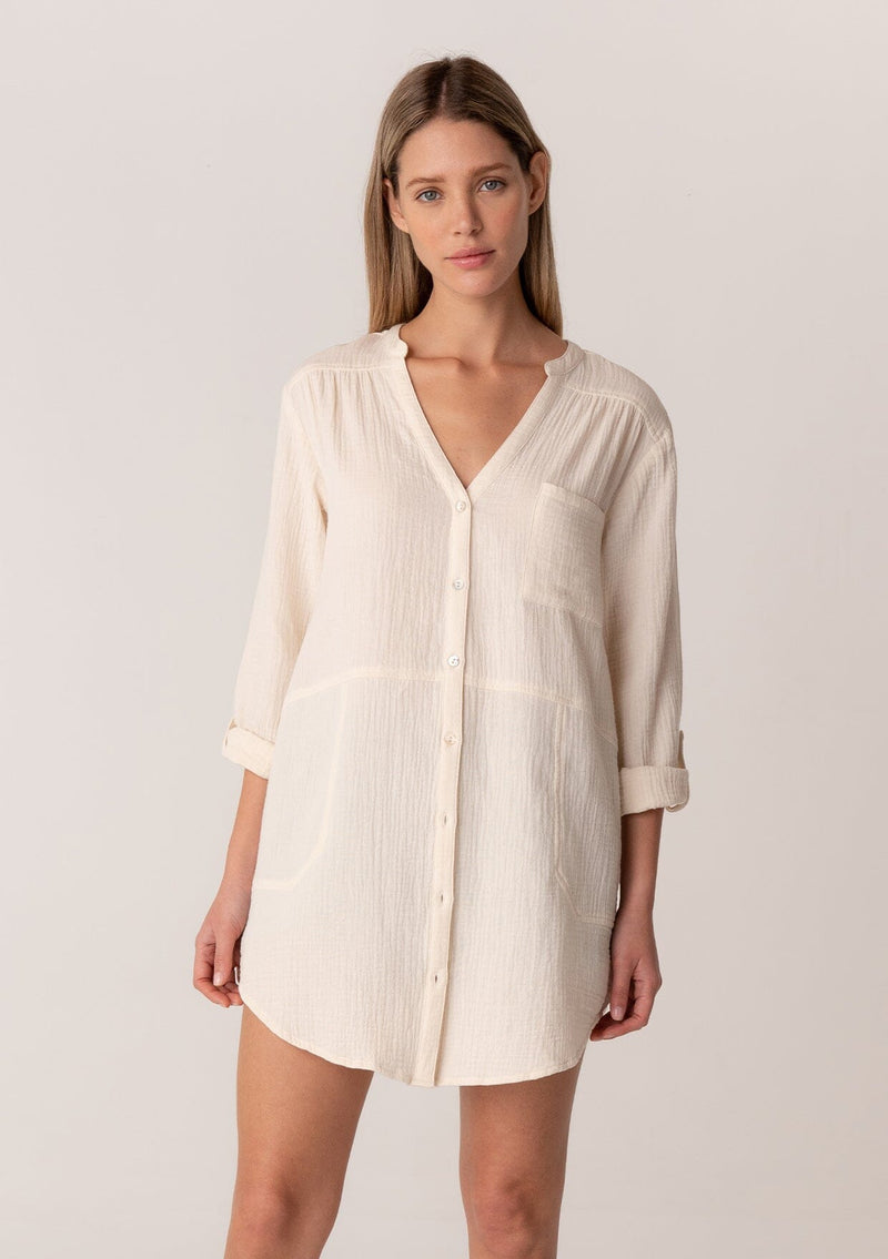 Soft Airy Gauze Button Up Tunic Shirt | LOVESTITCH Soft Airy Gauze Button Up Tunic Shirt | LOVESTITCH