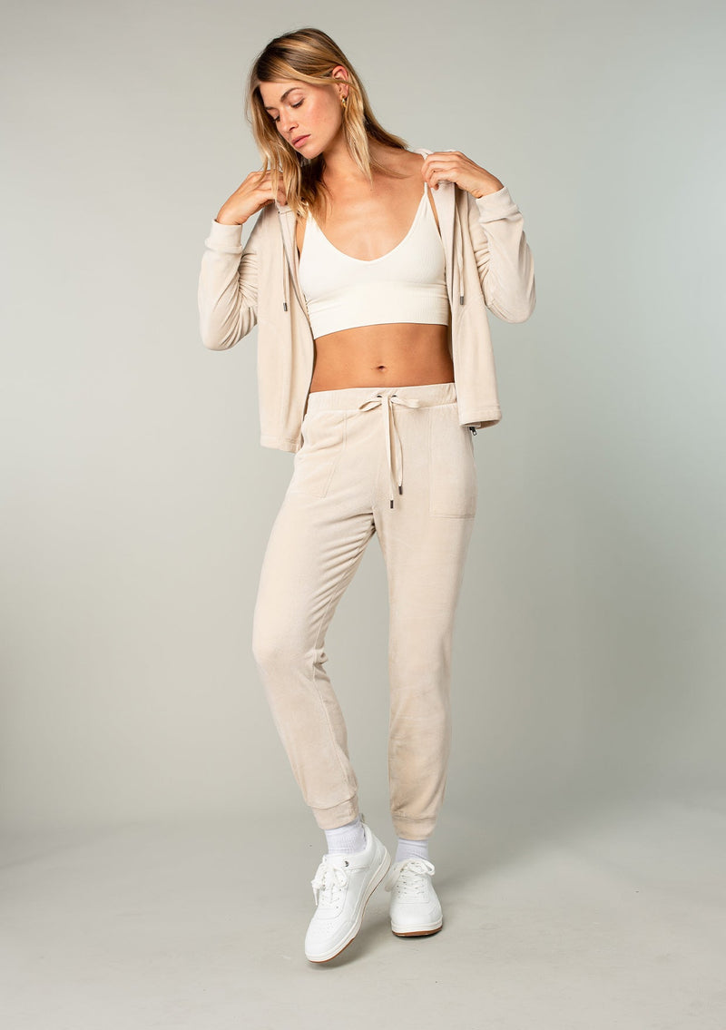 Plush Velour Hoodie Velour Tracksuit LOVESTITCH - Main Image