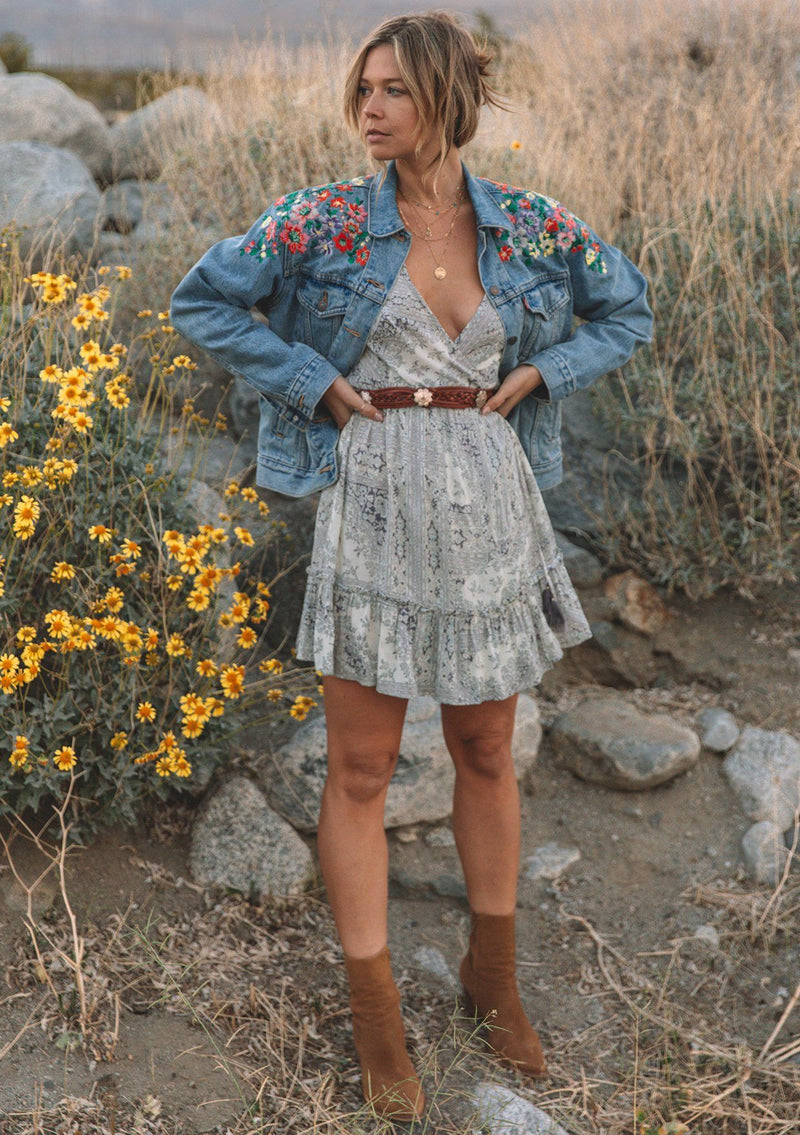 Vintage Paisley Wrap Dress + Ruffles | Lovestitch Vintage Paisley Wrap Dress + Ruffles | Lovestitch
