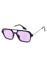 [Color: Lavender] INDY sunglasses with a classic aviator frame and lavender purple lenses.