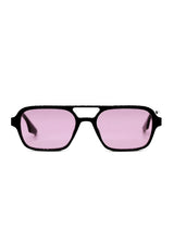 [Color: Lavender] INDY sunglasses with a classic aviator frame and lavender purple lenses. 