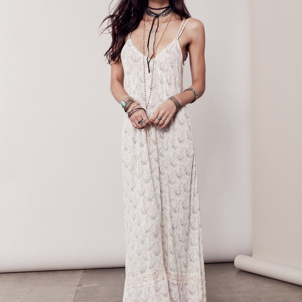 Lola Maxi Dress Blue/Lavender / M