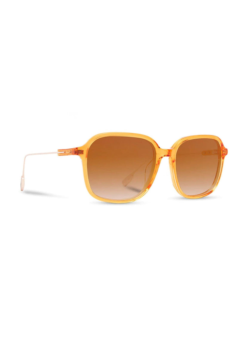 [Color: Tangerine] Chic oversize sunglasses in an acetate frame. 